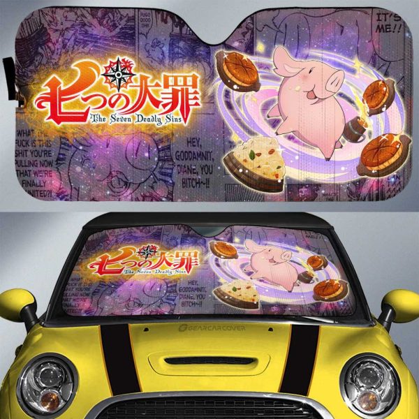 Hawk Car Sunshade Custom Galaxy Manga Style