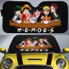 Heroes Mashup Car Sunshade Custom Car Accessories