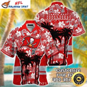 Hibiscus Haven Tampa Bay Buccaneers NFL Hawaiian Shirt