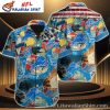 Historic Detroit Lions Map Print Tropical Hawaiian Shirt