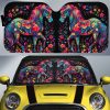 Horse Floral Car Sunshade Custom Car Accessories