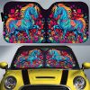 Horse Floral Car Sunshade Custom Car Accessories