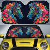 Horse Floral Car Sunshade Custom Car Accessories