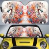 Horse Floral Car Sunshade Custom Car Accessories