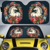 Horse Floral Car Sunshade Custom Car Accessories