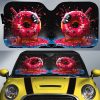 Hot Pink Donuts Car Sunshade Custom Girly Pattern Car Accessories