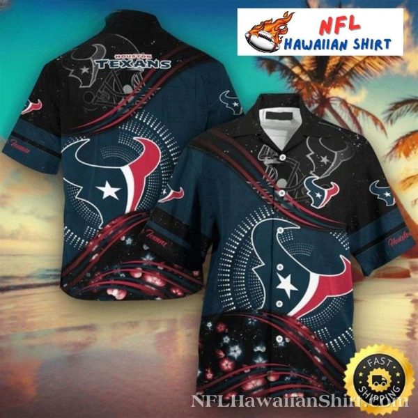 Houston Texans Cosmic Swirl Hawaiian Shirt – Galactic Fanfare Series