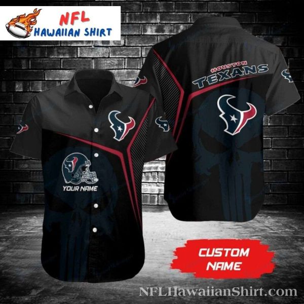 Houston Texans Starry Night Personalized Skull Hawaiian Shirt