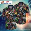 Houston Texans Tiki Mask Huddle Hawaiian Shirt – Tropical Playmaker Series