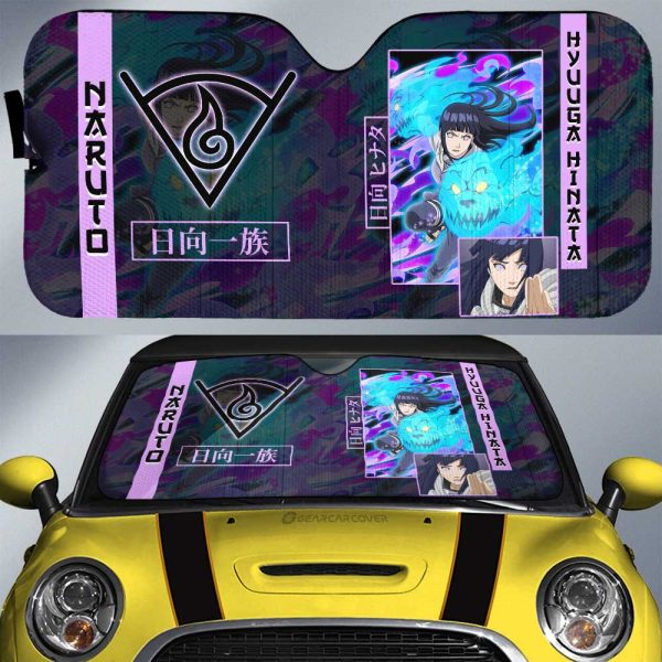 Hyuuga Hinata Car Sunshade Custom Anime Car Accessories