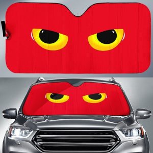 I Can See You Eyes Car Sunshade Custom Red Car Accessories