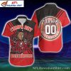 Iconic Red Surge – Custom Buccaneers Player Hawaiian Shirt