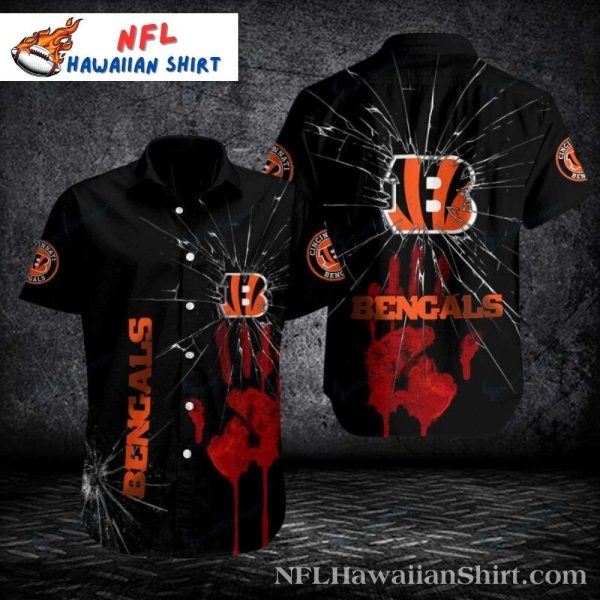 Impact Burst Cincinnati Bengals Hawaiian Shirt – Shattered Loyalty Bengals Aloha Shirt