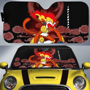 Infernape Car Sunshade Custom Car Accessories For Fans