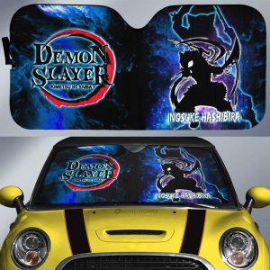 Inosuke Hashibira Car Sunshade Custom Demon Slayer Anime