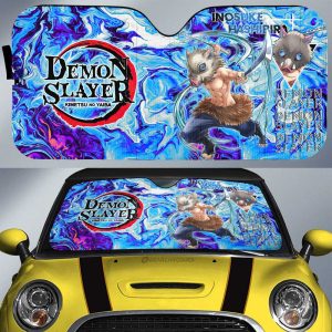 Inosuke Hashibira Car Sunshade Custom Demon Slayer Anime Car Accessories