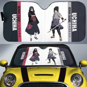 Itachi And Sasuke Car Sunshade Custom Anime Car Accessories For Fans