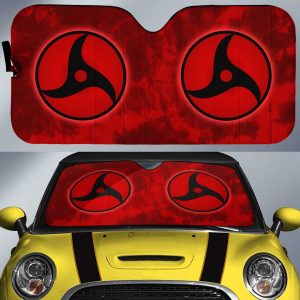 Itachi Mangekyo Sharingan Car Sunshade Custom Anime Tie Dye Style