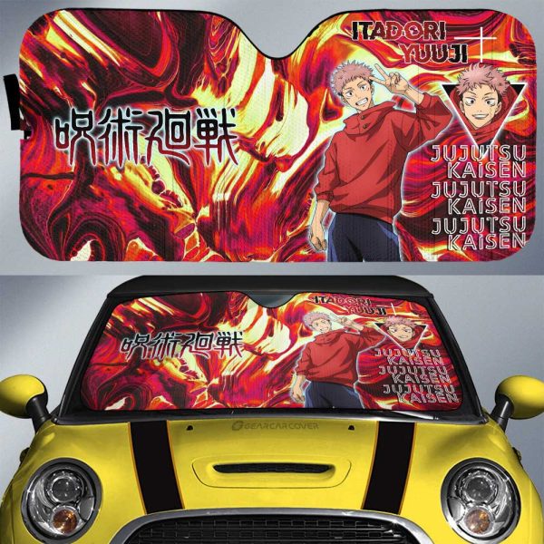 Itadori Yuji Car Sunshade Custom Car Accessories