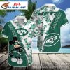 Jets Tropical Mickey Mascot Customizable Hawaiian Shirt