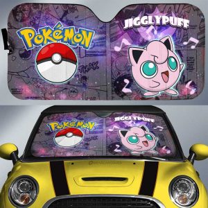 Jigglypuff Car Sunshade Custom Anime Galaxy Manga Style