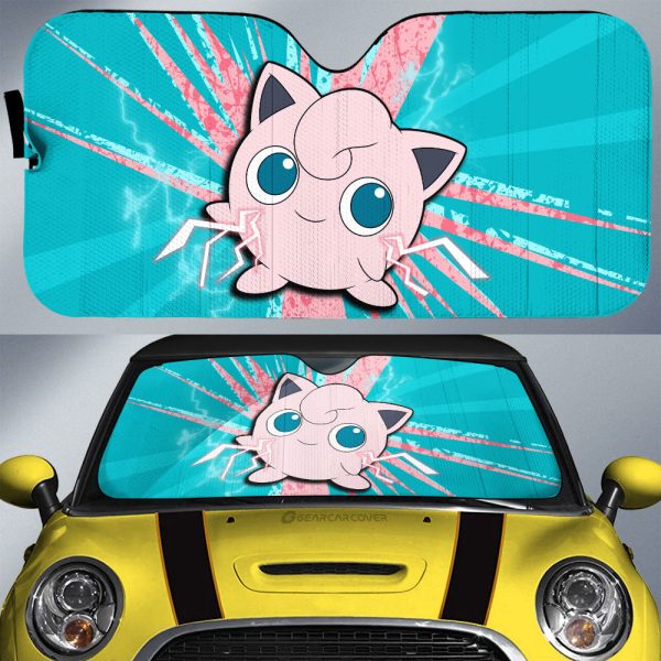 Jigglypuff Car Sunshade Custom Car Interior Accessories