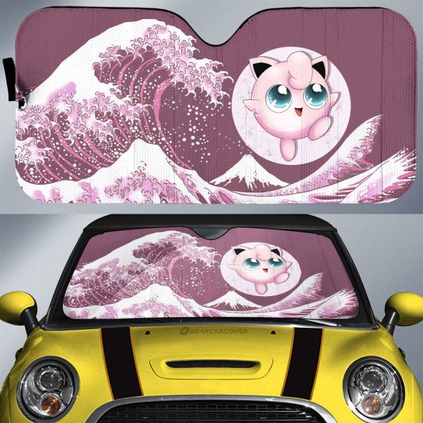 Jigglypuff Car Sunshade Custom Pokemon Car Accessories