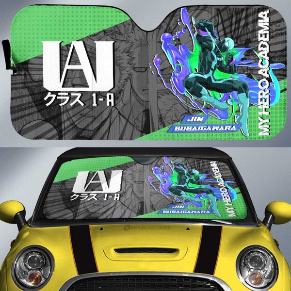 Jin Bubaigawara Car Sunshade Custom My Hero Academia Car Interior Accessories