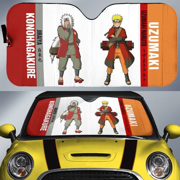 Jiraiya And Car Sunshade Custom Anime Car Accessories For Fans