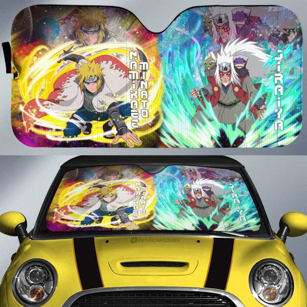 Jiraiya And Minato Car Sunshade Custom Characters Car Accessories