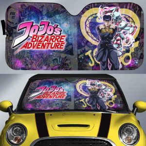 Josuke Higashikata Car Sunshade Custom JJBA Anime Car Accessories Galaxy Style