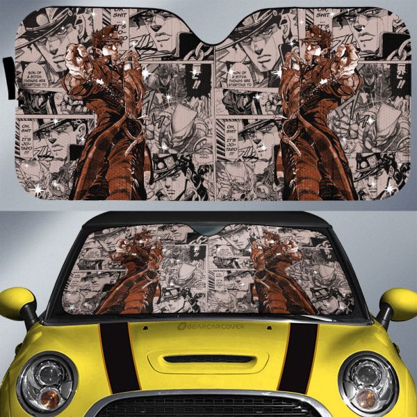 Joutarou Kuujou Car Sunshade Custom Car Accessories