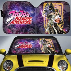 Joutarou Kuujou Car Sunshade Custom JJBA Anime Car Accessories Galaxy Style