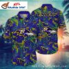 Jungle Fervor Ravens Hawaiian Shirt – Lush Baltimore Team Spirit Aloha Shirt