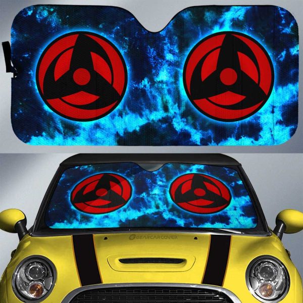 Kakashi Mangekyo Sharingan Car Sunshade Custom Tie Dye Style