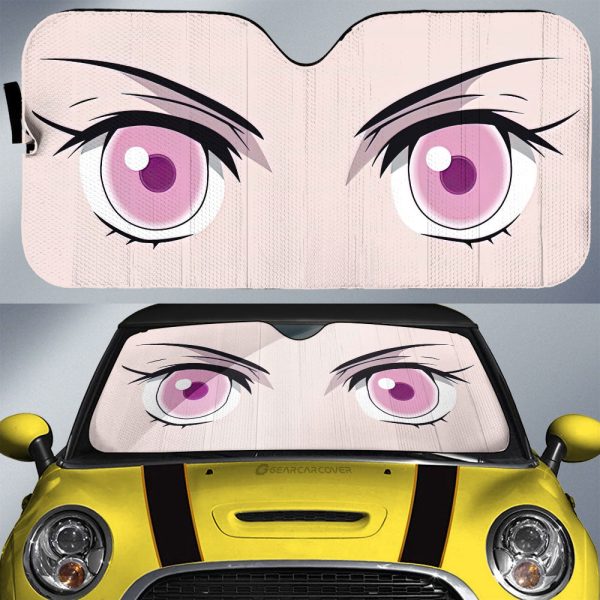 Kamado Nezuko Car Sunshade Custom Demon Slayer Anime Car Accessories For Fans