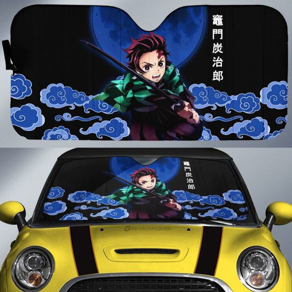 Kamado Tanjiro Car Sunshade Custom Demon Slayer Anime Car Accessories