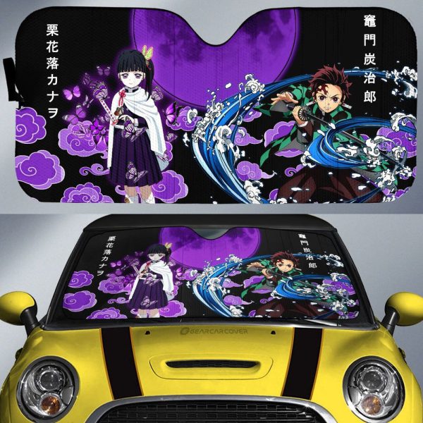 Kanao And Tanjiro Car Sunshade Custom Car Accessories