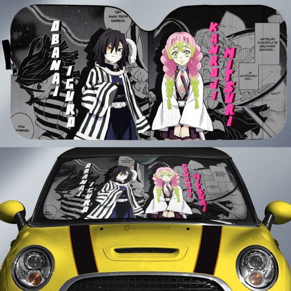 Kanroji And Obanai Car Sunshade Custom Demon Slayer Anime Mix Mangas