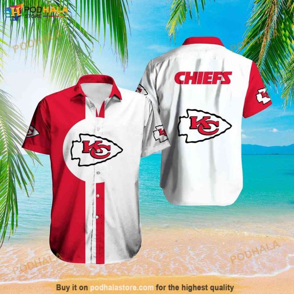 Kansas City Chiefs Men’s Short Sleeve Hawaiian Shirt