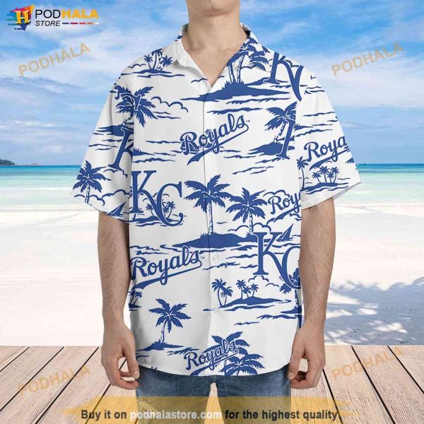 Kansas City Royals Hawaiian Shirt Beach Pattern