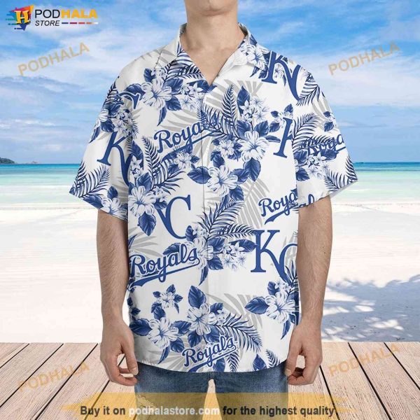 Kansas City Royals Hawaiian Shirt Flowers Pattern