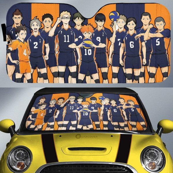 Karasuno Car Sunshade Custom Anime Haikyuu Car Accessories