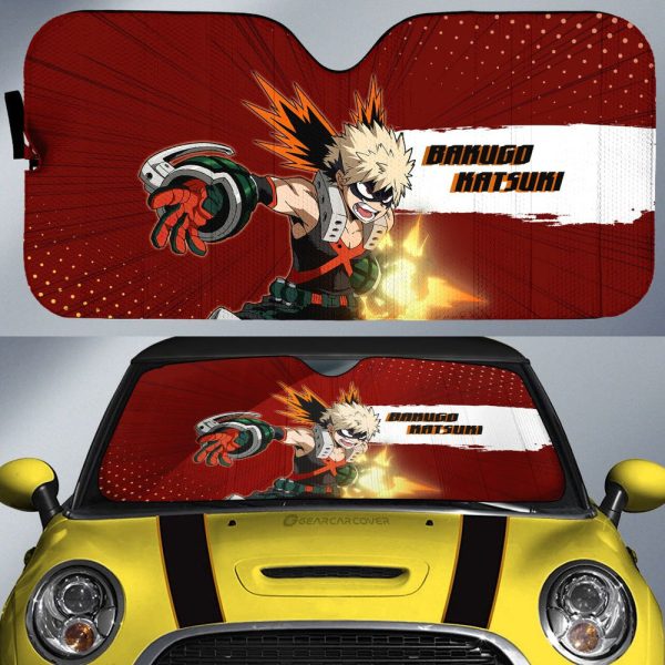 Katsuki Bakugo Car Sunshade Custom For Fans