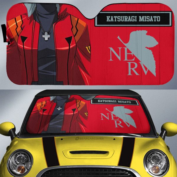 Katsuragi Misato Car Sunshade Custom NGE Car Interior Accessories