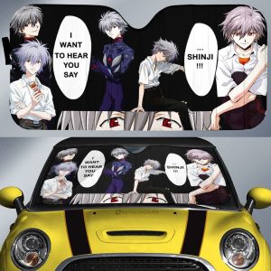 Kaworu Nagisa Car Sunshade Custom NGE