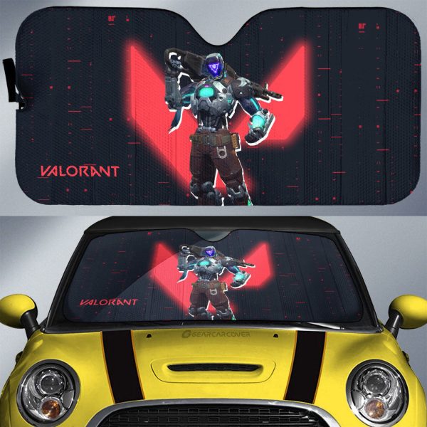 Kay O Car Sunshade Custom Valorant Agent