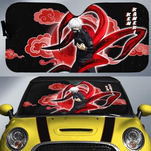 Ken Kaneki Car Sunshade Custom Gifts For Fans