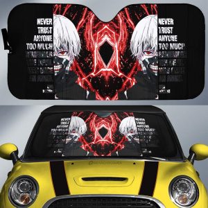 Ken Kaneki Quotes Car Sunshade Custom Tokyo Ghoul Anime Car Accessories