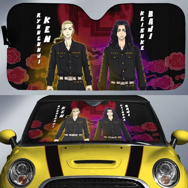 Ken Ryuguji And Keisuke Baji Car Sunshade Custom Car Accessories